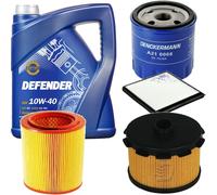 DENCKERMANN Controllo Set MANNOL 10W-40 5L Per Citroën Berlingo Kasten 1.9 D
