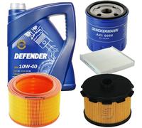 DENCKERMANN Controllo Set MANNOL 10W-40 5L Per Citroën Berlingo Kasten 1.9 D