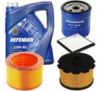 DENCKERMANN Controllo Set MANNOL 10W-40 5L Per Citroën Berlingo Kasten 1.9 D