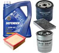 Denckermann Controllo Set mannol 10W-40 5L per Fiat Multipla 1.9 JTD