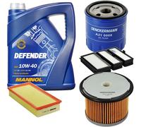 DENCKERMANN Controllo Set MANNOL 10W-40 5L Per Fiat Scudo Kasten 1.9 D