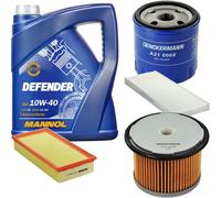 DENCKERMANN Controllo Set MANNOL 10W-40 5L Per Fiat Scudo Kasten 1.9 TD