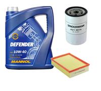 DENCKERMANN Controllo Set MANNOL 10W-40 5L Per Ford Escort V Cabriolet 1.6
