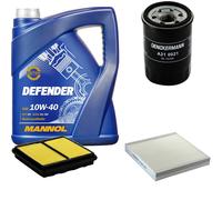 DENCKERMANN Controllo Set MANNOL 10W-40 5L Per Honda Civic VI Fastback 1.4i
