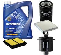 DENCKERMANN Controllo Set MANNOL 10W-40 5L Per Honda Civic VI Fastback 1.4i