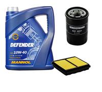 DENCKERMANN Controllo Set MANNOL 10W-40 5L Per Honda CRX III 1.6 ESi 1.6i VTi