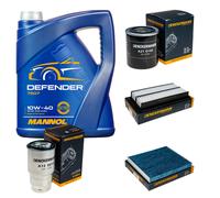 DENCKERMANN Controllo Set MANNOL 10W-40 5L Per Mazda 6 Station Wagon 2.0 Di