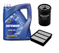 DENCKERMANN Controllo Set MANNOL 10W-40 5L Per Mitsubishi Colt V 1300 GLGLX