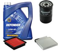 DENCKERMANN Controllo Set MANNOL 10W-40 5L Per Nissan Note 1.4 Micra III 1.2