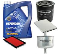 DENCKERMANN Controllo Set MANNOL 10W-40 5L Per Nissan Terrano II 2.4 4WD 2.4I