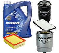 DENCKERMANN Controllo Set MANNOL 10W-40 5L Per Opel Combo 1.7 D Corsa B 1.5