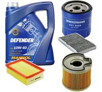 DENCKERMANN Controllo Set MANNOL 10W-40 5L Per Peugeot 307 Break 2.0 HDi 110