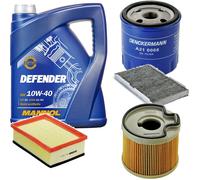 DENCKERMANN Controllo Set MANNOL 10W-40 5L Per Peugeot 307 Break 2.0 HDi 110