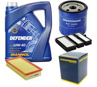 DENCKERMANN Controllo Set MANNOL 10W-40 5L Per Peugeot 806 2.0 Expert Fiat