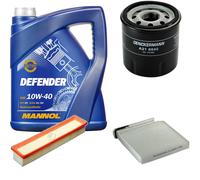 DENCKERMANN Controllo Set MANNOL 10W-40 5L Per Renault Twingo II 1.2 16V