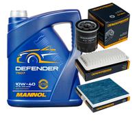 DENCKERMANN Controllo Set MANNOL 10W-40 5L Per Toyota Avensis Berlina 1.6