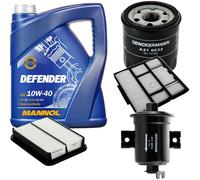 DENCKERMANN Controllo Set MANNOL 10W-40 5L Per Toyota Corolla Compact 1.4