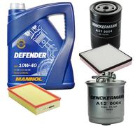 DENCKERMANN Controllo Set MANNOL 10W-40 5L Per VW Golf II 1.6 TD Jetta