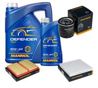 DENCKERMANN Controllo Set MANNOL 10W-40 6L Per Audi A3 Sportback 1.0 TFSI