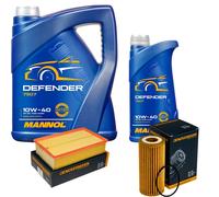 DENCKERMANN Controllo Set MANNOL 10W-40 6L Per Audi A3 Sportback 1.8 TFSI S3