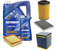 DENCKERMANN Controllo Set MANNOL 10W-40 6L Per Audi A4 Cabriolet 2.0 TFSI 16V