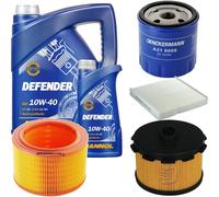 DENCKERMANN Controllo Set MANNOL 10W-40 6L Per Citroën Berlingo Kasten 1.9 D