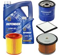 DENCKERMANN Controllo Set MANNOL 10W-40 6L Per Citroën Berlingo Kasten 1.9 D