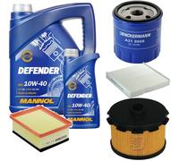 DENCKERMANN Controllo Set MANNOL 10W-40 6L Per Citroën Berlingo Kasten 1.9 D