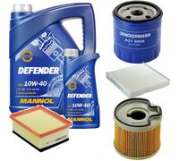 DENCKERMANN Controllo Set MANNOL 10W-40 6L Per Citroën Berlingo Kasten 2.0