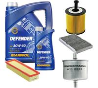 DENCKERMANN Controllo Set MANNOL 10W-40 6L Per Citroën C3 I 1.4I BIVALENTE