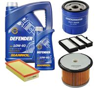 DENCKERMANN Controllo Set MANNOL 10W-40 6L Per Fiat Scudo Kasten 1.9 D