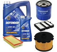 DENCKERMANN Controllo Set MANNOL 10W-40 6L Per Fiat Scudo Kasten 1.9 D