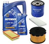 DENCKERMANN Controllo Set MANNOL 10W-40 6L Per Fiat Scudo Kasten 1.9 D