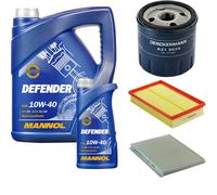 DENCKERMANN Controllo Set MANNOL 10W-40 6L Per Fiat Stilo Multi Wagon 1.8 16V