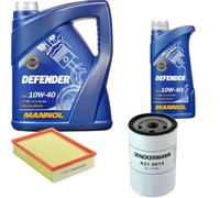 DENCKERMANN Controllo Set MANNOL 10W-40 6L Per Ford Escort V Cabriolet 1.6
