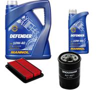 DENCKERMANN Controllo Set MANNOL 10W-40 6L Per FORD USA PROBE II 2.0 16V 2.5