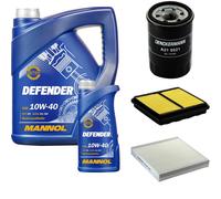 DENCKERMANN Controllo Set MANNOL 10W-40 6L Per Honda Civic VI Fastback 1.4i