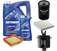 DENCKERMANN Controllo Set MANNOL 10W-40 6L Per Honda Civic VI Hatchback 1.5I