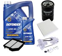 DENCKERMANN Controllo Set MANNOL 10W-40 6L Per Honda Civic VIII Hatchback 1.8