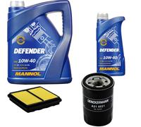 DENCKERMANN Controllo Set MANNOL 10W-40 6L Per Honda CRX III 1.6 ESi 1.6i VTi