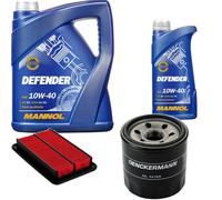 DENCKERMANN Controllo Set MANNOL 10W-40 6L Per Mazda MX-5 II 1.6 16V 1.8