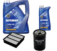 DENCKERMANN Controllo Set MANNOL 10W-40 6L Per Mitsubishi Colt V 1300 GLGLX