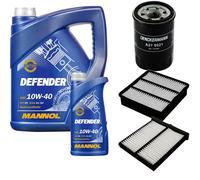 DENCKERMANN Controllo Set MANNOL 10W-40 6L Per Mitsubishi Colt V 1300 GLGLX