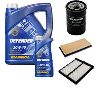 DENCKERMANN Controllo Set MANNOL 10W-40 6L Per Mitsubishi Mirage Stufenheck