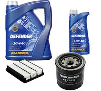 DENCKERMANN Controllo Set MANNOL 10W-40 6L Per Mitsubishi Space Runner 2.0