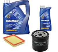 DENCKERMANN Controllo Set MANNOL 10W-40 6L Per Opel Corsa B 1.4I 1.2I Tigra