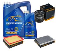 DENCKERMANN Controllo Set MANNOL 10W-40 6L Per Opel Zafira A 1.8 16V 2.0 OPC