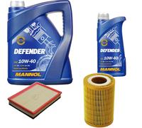DENCKERMANN Controllo Set MANNOL 10W-40 6L Per Opel Zafira A 2.0 DTI 16V 2.2