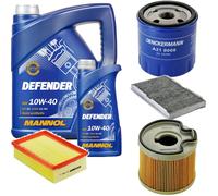 DENCKERMANN Controllo Set MANNOL 10W-40 6L Per Peugeot 307 Break 2.0 HDi 110
