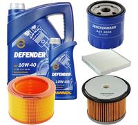DENCKERMANN Controllo Set MANNOL 10W-40 6L Per Peugeot Partner Kasten 1.8 D